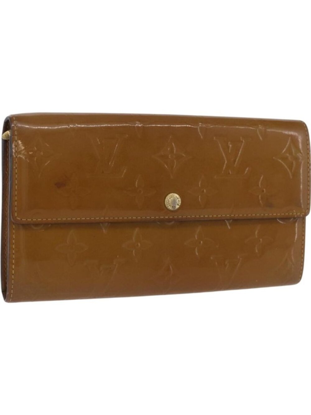 LOUIS VUITTON Vernis Portefeiulle Sarah Long Wallet Moldore M90290